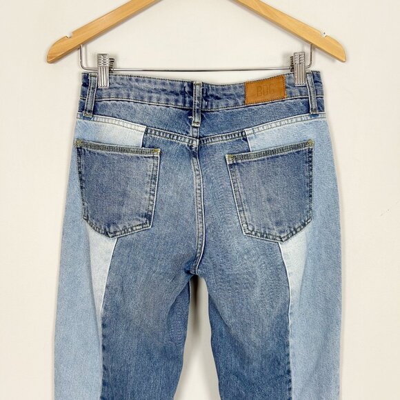 UO BDG Jessye Two Tone Straight Leg Raw Hem Ankle Jeans Size 26 Women's - Picture 5 of 6